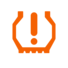 Under-inflation warning lamp icon