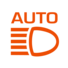 Automatic headlamp dipping warning lamp icon