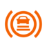 Collision Risk Alert/Active Safety Brake warning lamp icon