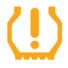 Under-inflation warning lamp icon