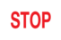 STOP warning lamp icon