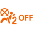Front passenger airbag(OFF) warning lamp icon