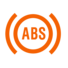 Anti-lock Braking System (ABS) warning lamp icon