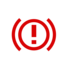 Parking brake warning lamp icon