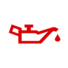 Engine oil pressure warning lamp icon