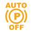 Deactivation of the automatic functions of the electric parking brake warning lamp icon