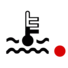 Maximum coolant temperature warning lamp icon