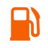 Low fuel level warning lamp icon