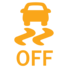 Dynamic stability control (DSC/ASR) warning lamp icon