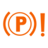 Malfunction (with electric parking brake) warning lamp icon