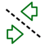 Direction indicators warning lamp icon