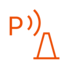 Parking sensors warning lamp icon