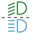 Automatic headlamp dipping warning lamp icon