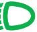 Dipped beam headlamps warning lamp icon