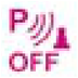Obstacle proximity detection system warning light warning lamp icon