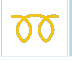 Diesel pre-heating warning lamp icon