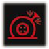 Punctured tyre warning lamp warning lamp icon