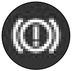 Handbrake, low brake fluid level and Electronic Brake Force Distribution fault warning lamp icon