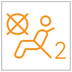 Front passenger airbag (OFF) warning lamp icon