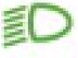 Dipped headlamps warning lamp icon