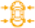 Tyre under-inflation detection warning lamp icon