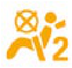 Passenger's airbag deactivated warning lamp * warning lamp icon