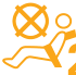 Passenger's front airbag warning lamp icon