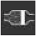 Clogging of the particulate emission filter warning light (diesel engine) warning lamp icon