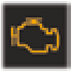 Emission control system warning light warning lamp icon