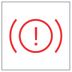 Braking warning lamp icon