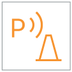 Parking sensors warning lamp icon