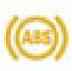 Anti-lock braking system (ABS) warning lamp icon