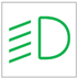 Dipped beam headlights warning lamp icon