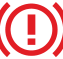 Braking warning lamp icon