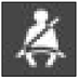 Seat belt not fastened warning light warning lamp icon