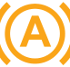 Emergency Collision Braking System warning lamp icon