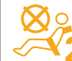 Passenger's airbag system warning lamp icon