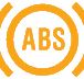 Anti-lock Braking System (ABS) warning lamp icon