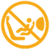 Passenger's front airbag warning lamp icon