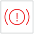 Braking warning lamp icon