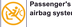 Passenger's airbag system warning lamp icon