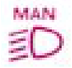 Automatic switching on of the lights deactivation indicator light warning lamp icon