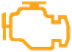 Engine autodiagnosis system warning lamp icon