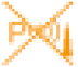 Visual and/or audible parking assistance warning lamp icon