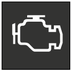 Engine autodiagnostic warning light warning lamp icon