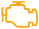 Engine autodiagnosis system warning lamp icon
