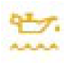 Engine oil level warning lamp icon