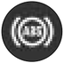Anti-lock braking system (ABS) warning light warning lamp icon