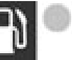 Low fuel level warning light warning lamp icon