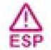 Electronic stability control system warning light (ESP) warning lamp icon